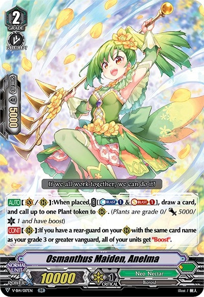 Image for Osmanthus Maiden, Anelma (V-EB14: The Next Stage) (V-EB14/017EN) - Cardfight Vanguard