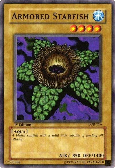Image for Armored Starfish (The Legend of Blue Eyes White Dragon) (LOB-116) - YuGiOh