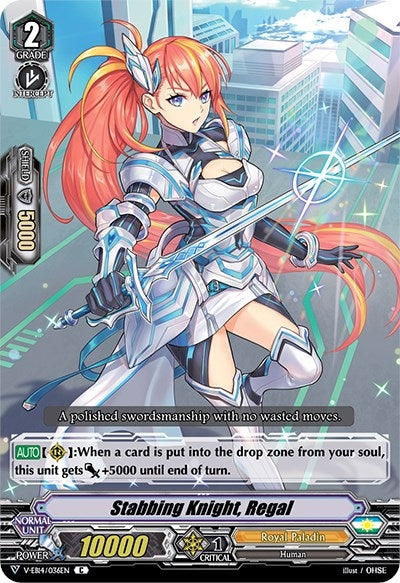 Image for Stabbing Knight, Regal (V-EB14: The Next Stage) (V-EB14/036EN) - Cardfight Vanguard