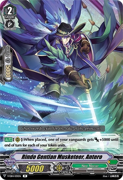 Image for Rindo Gentian Musketeer, Antero (V-EB14: The Next Stage) (V-EB14/031EN) - Cardfight Vanguard