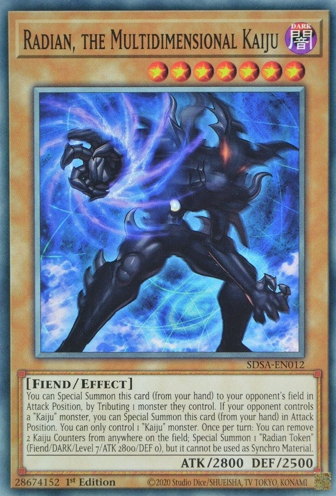 Image for Radian, the Multidimensional Kaiju (Structure Deck: Sacred Beasts) (SDSA-EN012) - YuGiOh