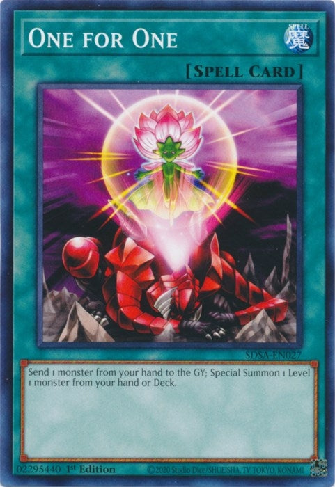 Image for One for One (Structure Deck: Sacred Beasts) (SDSA-EN027) - YuGiOh