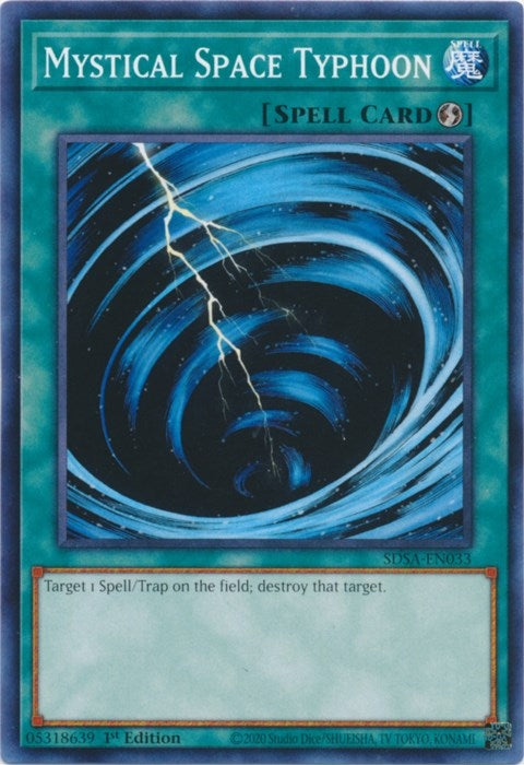Image for Mystical Space Typhoon (Structure Deck: Sacred Beasts) (SDSA-EN033) - YuGiOh
