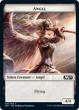 Image for Angel // Treasure Double-Sided Token (Core Set 2021) (1 // 15) - Magic: The Gathering