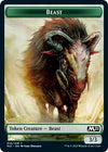 Image for Beast // Saproling Double-Sided Token (Core Set 2021) (10 // 12) - Magic: The Gathering