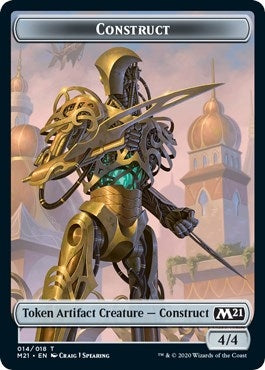 Image for Construct // Zombie Double-Sided Token (Core Set 2021) (14 // 7) - Magic: The Gathering
