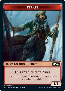 Image for Pirate // Weird Double-Sided Token (Core Set 2021) (9 // 13) - Magic: The Gathering