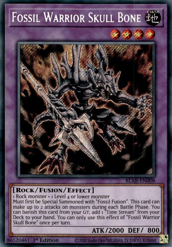 Image for Fossil Warrior Skull Bone (Battles of Legend: Armageddon) (BLAR-EN008) - YuGiOh