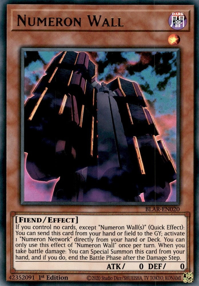 Image for Numeron Wall (Battles of Legend: Armageddon) (BLAR-EN020) - YuGiOh