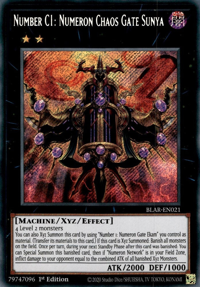 Image for Number C1: Numeron Chaos Gate Sunya (Battles of Legend: Armageddon) (BLAR-EN021) - YuGiOh
