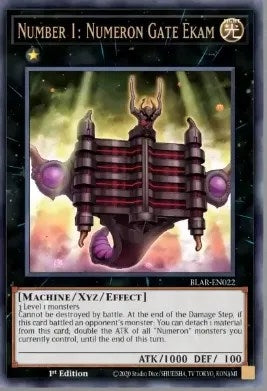 Image for Number 1: Numeron Gate Ekam (Battles of Legend: Armageddon) (BLAR-EN022) - YuGiOh