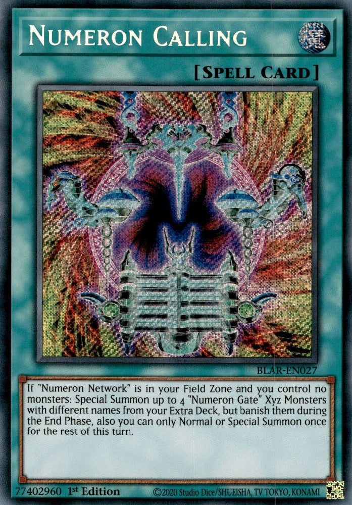 Image for Numeron Calling (Battles of Legend: Armageddon) (BLAR-EN027) - YuGiOh
