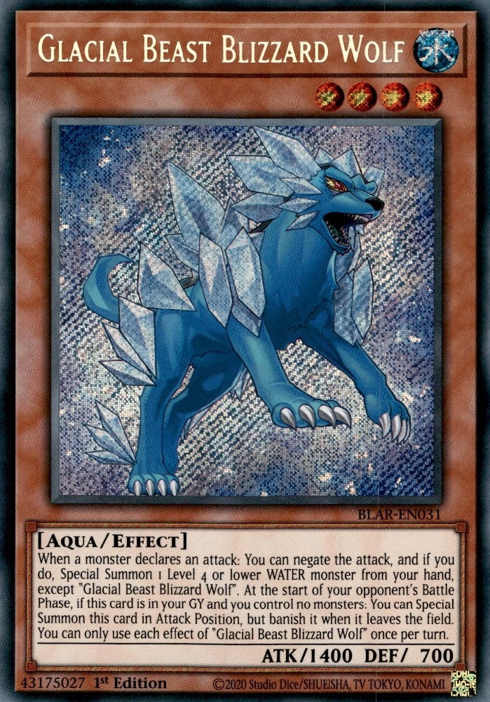 Image for Glacial Beast Blizzard Wolf (Battles of Legend: Armageddon) (BLAR-EN031) - YuGiOh
