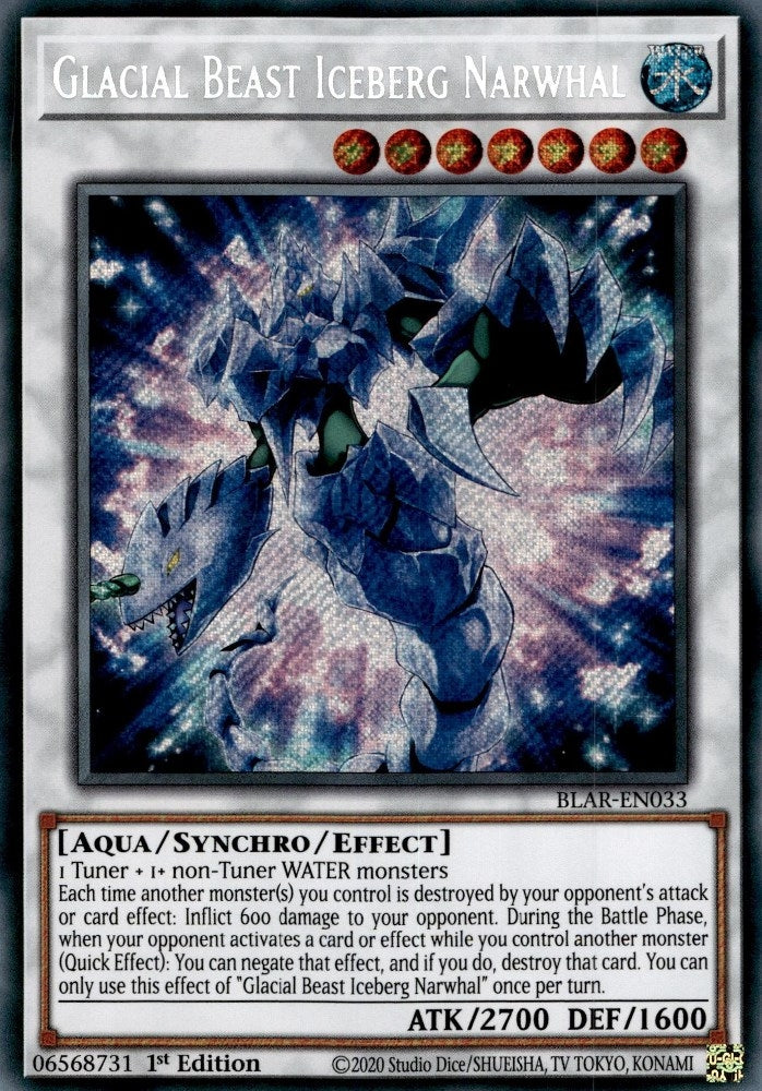 Image for Glacial Beast Iceberg Narwhal (Battles of Legend: Armageddon) (BLAR-EN033) - YuGiOh