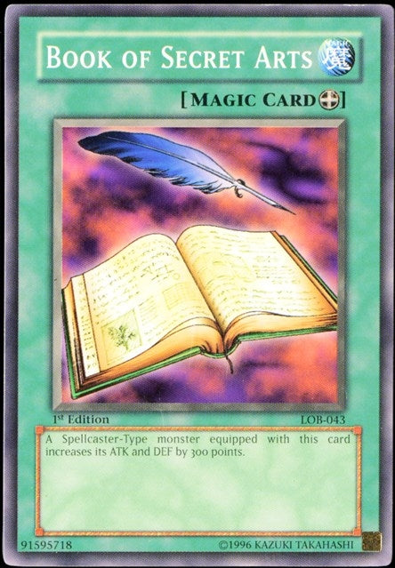 Image for Book of Secret Arts (The Legend of Blue Eyes White Dragon) (LOB-043) - YuGiOh