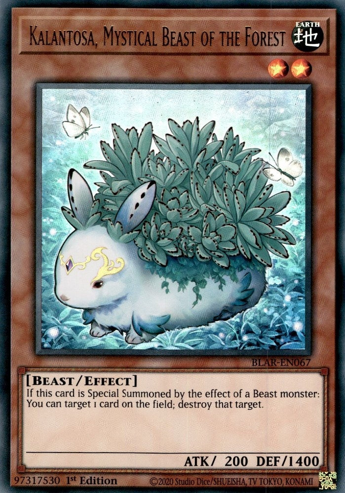 Image for Kalantosa, Mystical Beast of the Forest (Battles of Legend: Armageddon) (BLAR-EN067) - YuGiOh