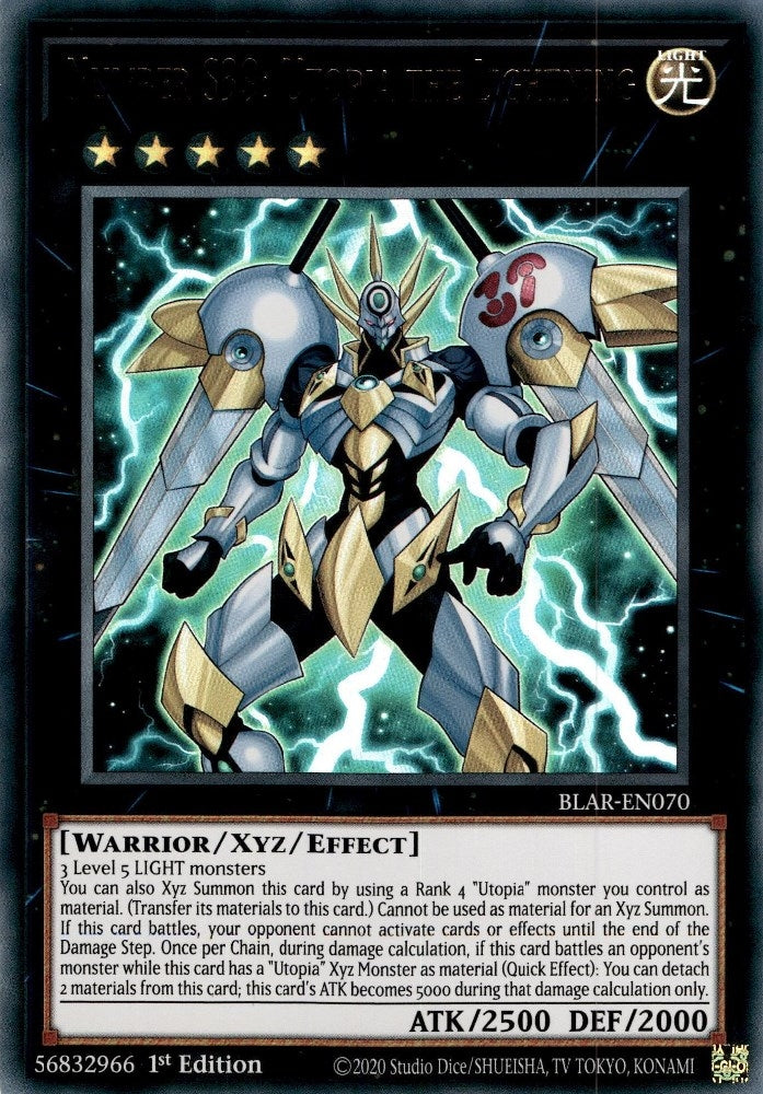 Image for Number S39: Utopia the Lightning (Battles of Legend: Armageddon) (BLAR-EN070) - YuGiOh