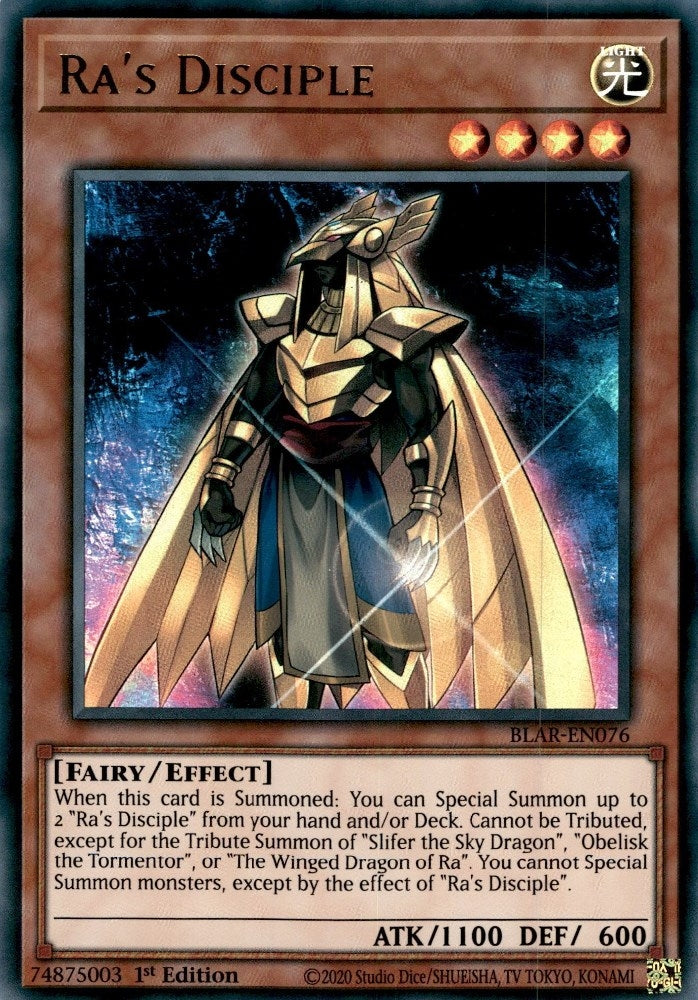 Image for Ra's Disciple (Battles of Legend: Armageddon) (BLAR-EN076) - YuGiOh