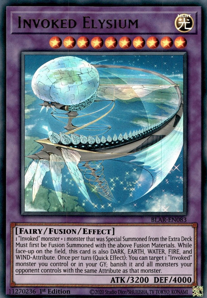 Image for Invoked Elysium (Battles of Legend: Armageddon) (BLAR-EN083) - YuGiOh