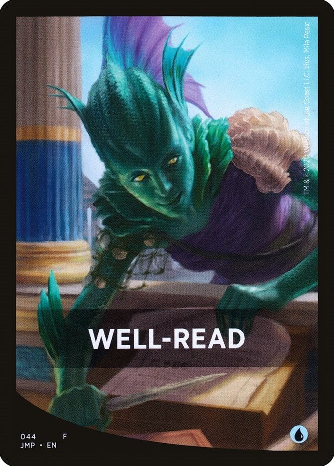Image for Well-Read Theme Card (Jumpstart) (44) - Magic: The Gathering