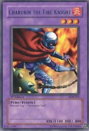 Image for Charubin the Fire Knight (The Legend of Blue Eyes White Dragon) (LOB-015) - YuGiOh