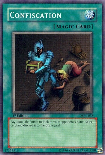 Image for Confiscation (Magic Ruler) (MRL-038) - YuGiOh