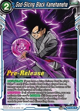 Image for God-Slicing Black Kamehameha (Rise of the Unison Warrior Pre-Release Cards) (BT10-057) - Dragon Ball Super: Masters