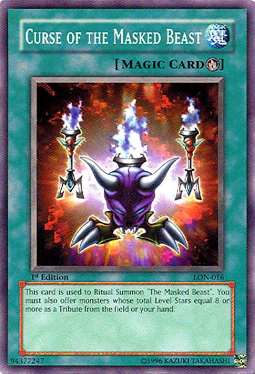 Image for Curse of the Masked Beast (Labyrinth of Nightmare) (LON-016) - YuGiOh