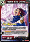Image for Vegeta, Elite Unison (Rise of the Unison Warrior Pre-Release Cards) (BT10-005) - Dragon Ball Super: Masters