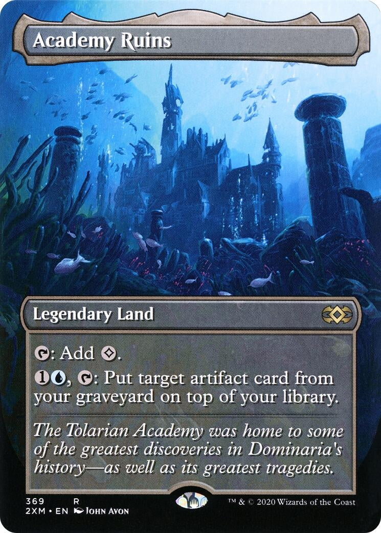 Image for Academy Ruins (Borderless) (Double Masters) (369) - Magic: The Gathering