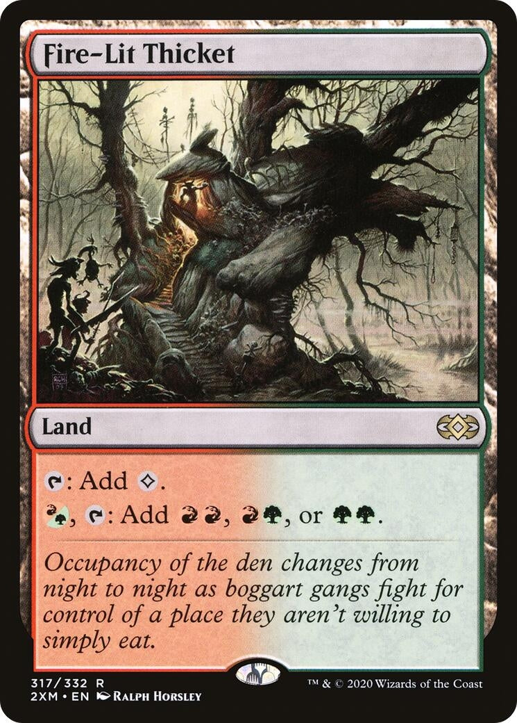 Image for Fire-Lit Thicket (Double Masters) (317) - Magic: The Gathering