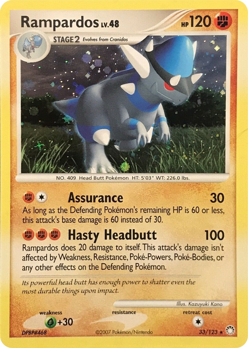 Image for Rampardos - 33/123 (Cosmos Holo) (Deck Exclusives) (033/123) - Pokemon
