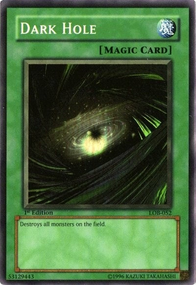 Image for Dark Hole (Magic) (The Legend of Blue Eyes White Dragon) (LOB-052) - YuGiOh