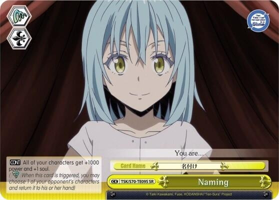 Image for Naming (SR) (That Time I Got Reincarnated as a Slime) (TSK/S70-TE09S SR) - Weiss Schwarz