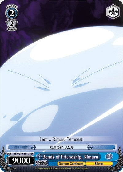 Image for Bonds of Friendship, Rimuru (That Time I Got Reincarnated as a Slime) (TSK/S70-TE17 TD) - Weiss Schwarz