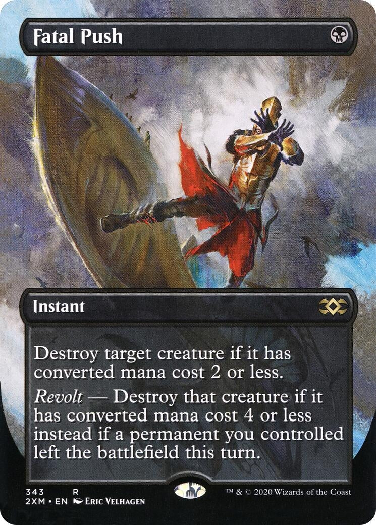 Image for Fatal Push (Borderless) (Double Masters) (343) - Magic: The Gathering