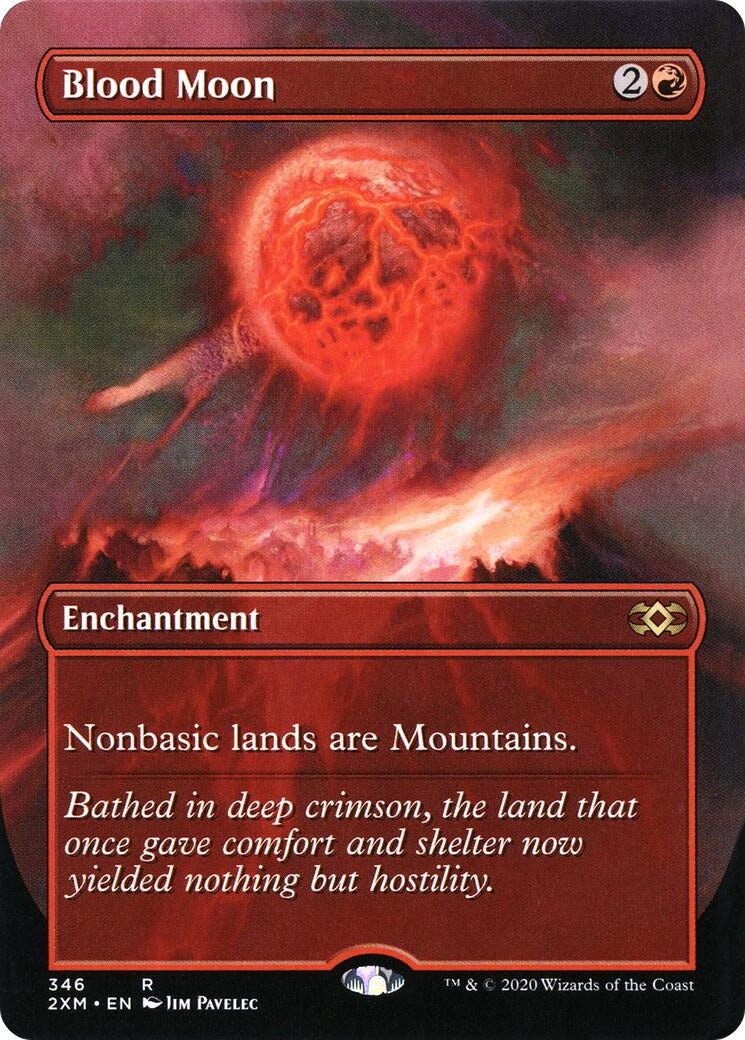 Image for Blood Moon (Borderless) (Double Masters) (346) - Magic: The Gathering