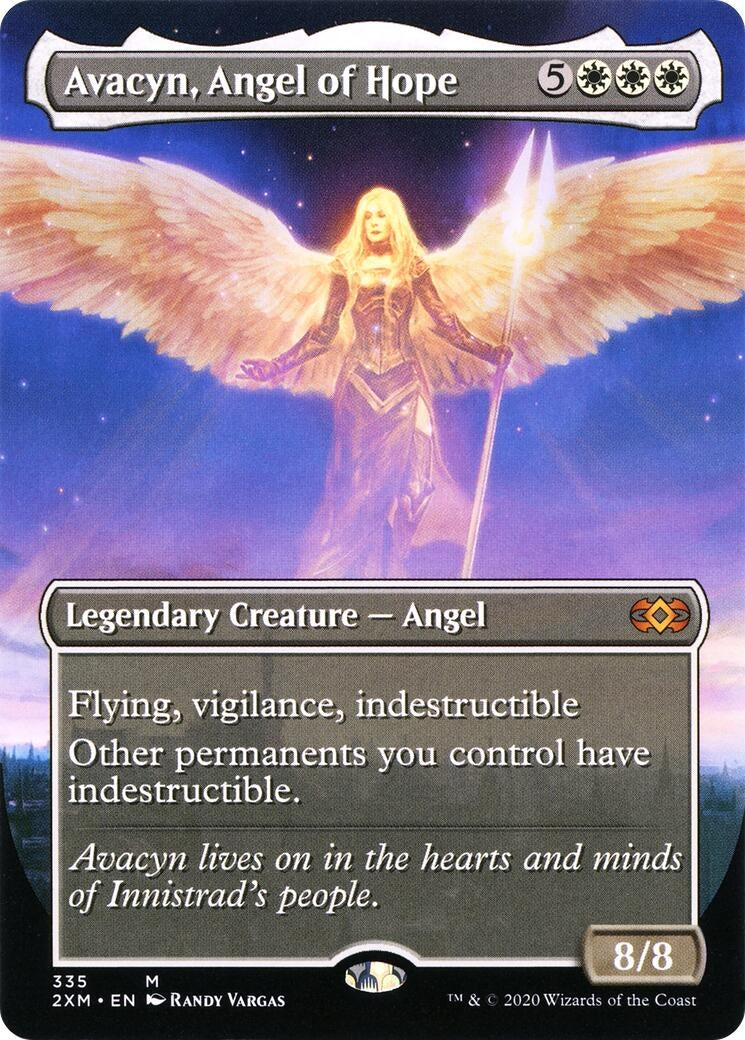 Image for Avacyn, Angel of Hope (Borderless) (Double Masters) (335) - Magic: The Gathering