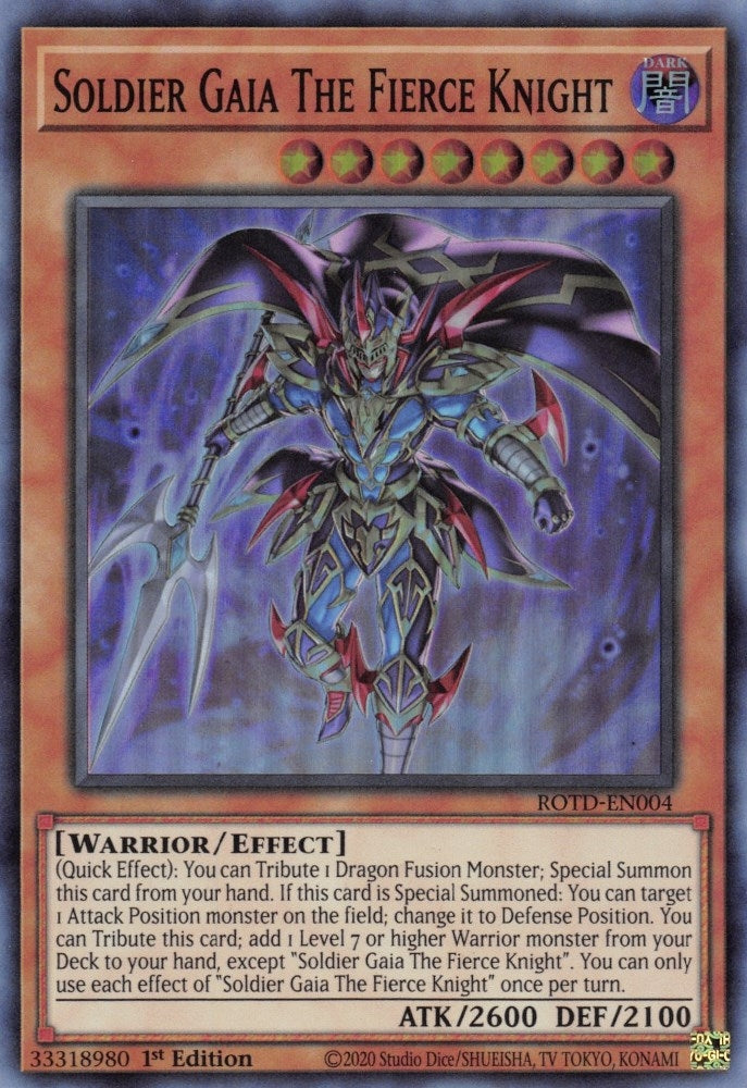 Image for Soldier Gaia The Fierce Knight (Rise of the Duelist) (ROTD-EN004) - YuGiOh