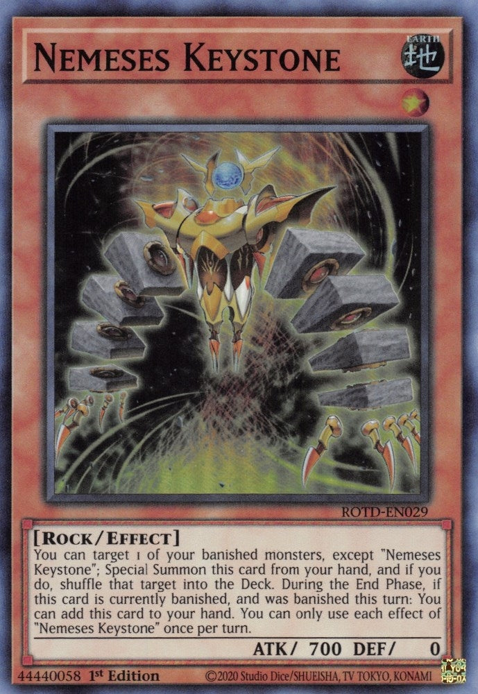 Image for Nemeses Keystone (Rise of the Duelist) (ROTD-EN029) - YuGiOh