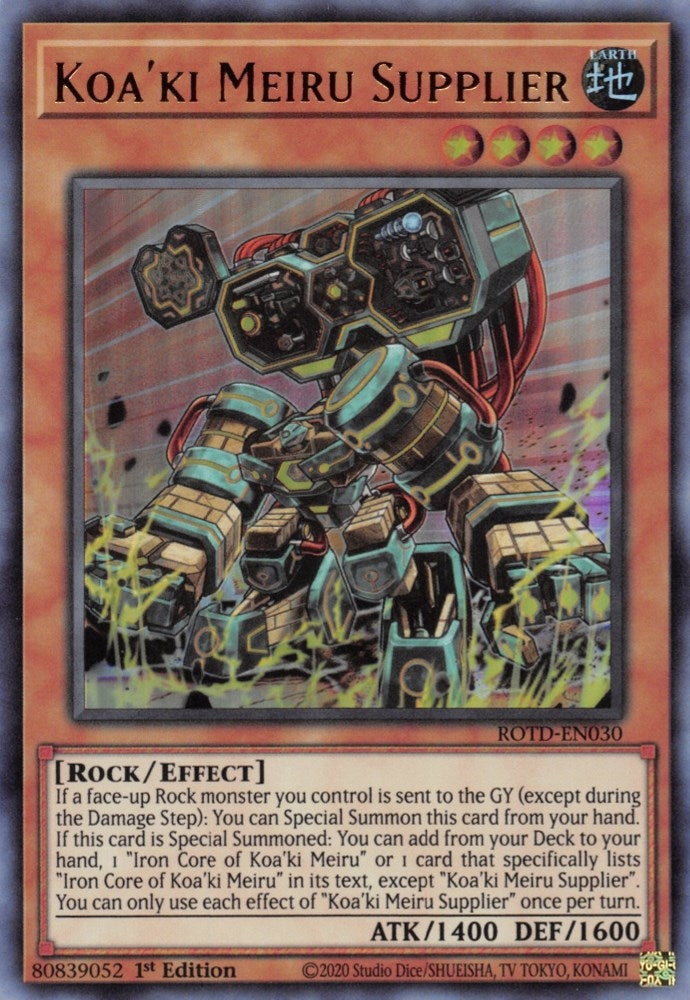 Image for Koa'ki Meiru Supplier (Rise of the Duelist) (ROTD-EN030) - YuGiOh