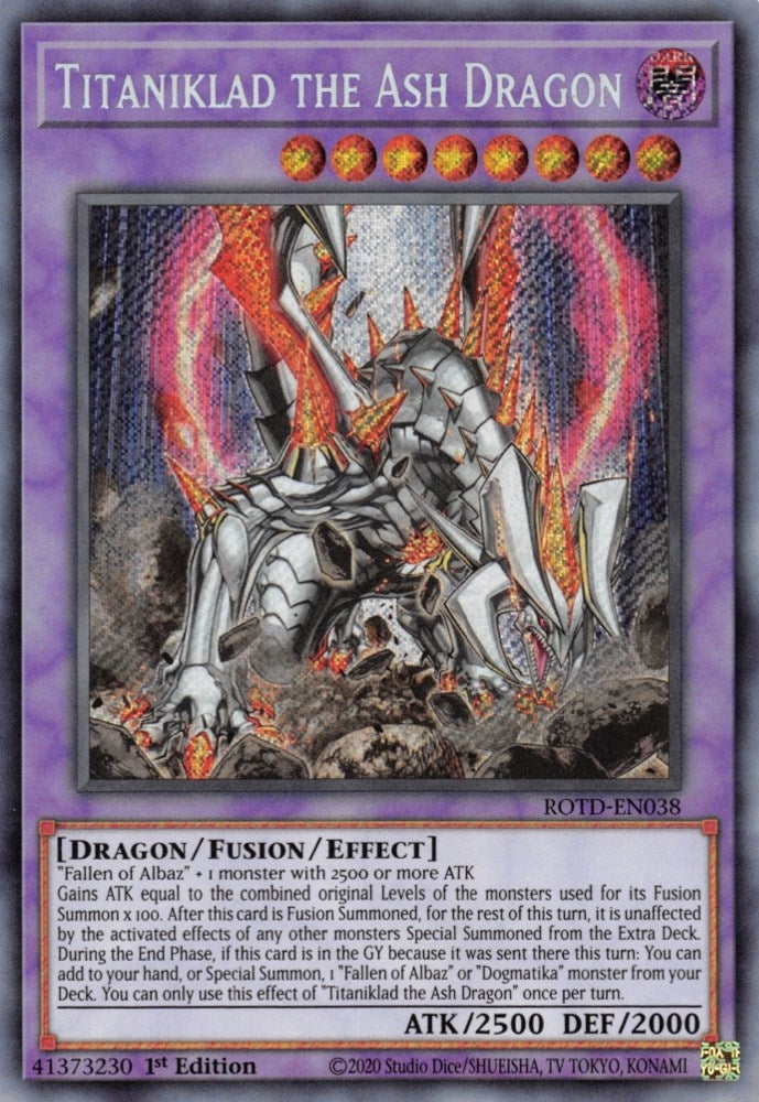Image for Titaniklad the Ash Dragon (Rise of the Duelist) (ROTD-EN038) - YuGiOh
