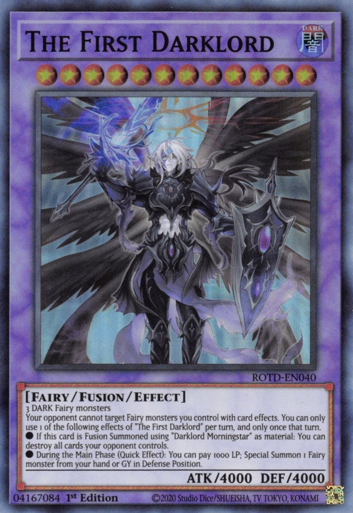 Image for The First Darklord (Rise of the Duelist) (ROTD-EN040) - YuGiOh