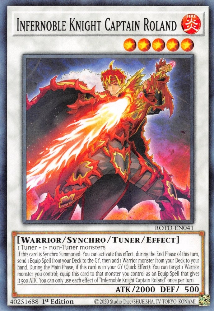 Image for Infernoble Knight Captain Roland (Rise of the Duelist) (ROTD-EN041) - YuGiOh
