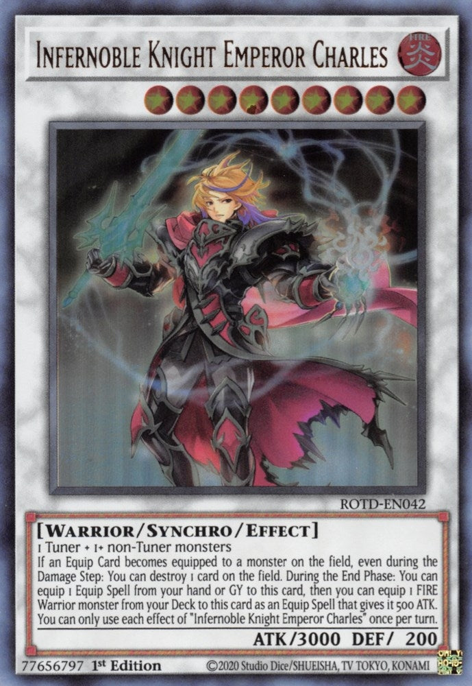 Image for Infernoble Knight Emperor Charles (Rise of the Duelist) (ROTD-EN042) - YuGiOh