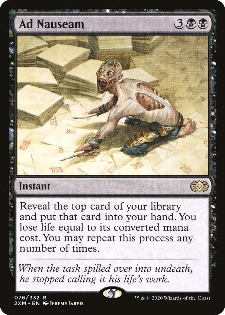 Image for Ad Nauseam (Double Masters) (76) - Magic: The Gathering