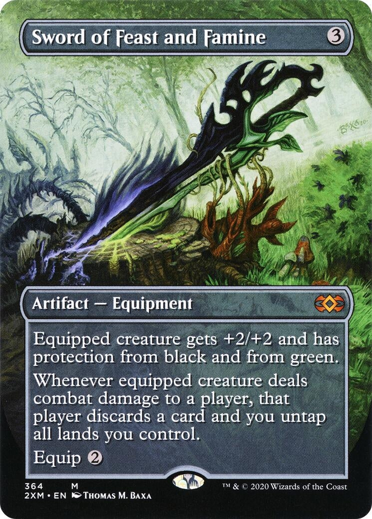 Image for Sword of Feast and Famine (Borderless) (Double Masters) (364) - Magic: The Gathering