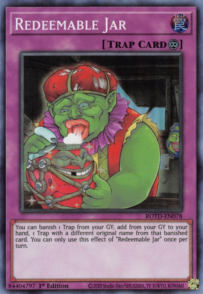 Image for Redeemable Jar (Rise of the Duelist) (ROTD-EN078) - YuGiOh