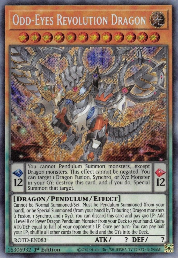 Image for Odd-Eyes Revolution Dragon (Rise of the Duelist) (ROTD-EN083) - YuGiOh