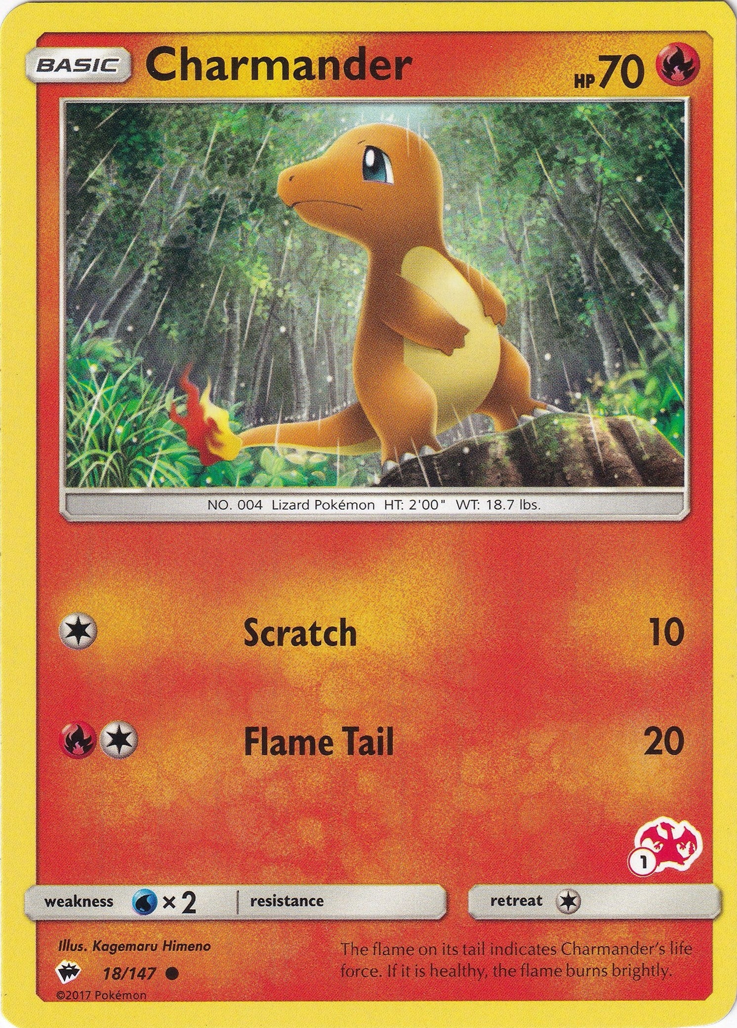 Image for Charmander - 18/147 (#1 Charizard Stamped) (Battle Academy) (018/147) - Pokemon